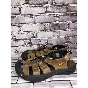 Keen Newport BrownLeather Waterproof Hiking Closed Toe Sandals Men Sz 14EU/47.5